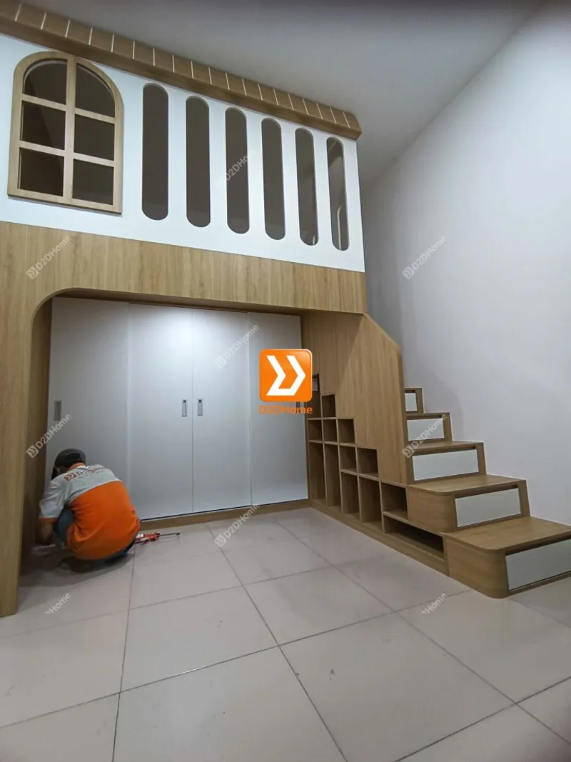 Phòng ngủ giường tầng cho 3 bé gái nhà chị Nguyên Thảo - Ảnh 18