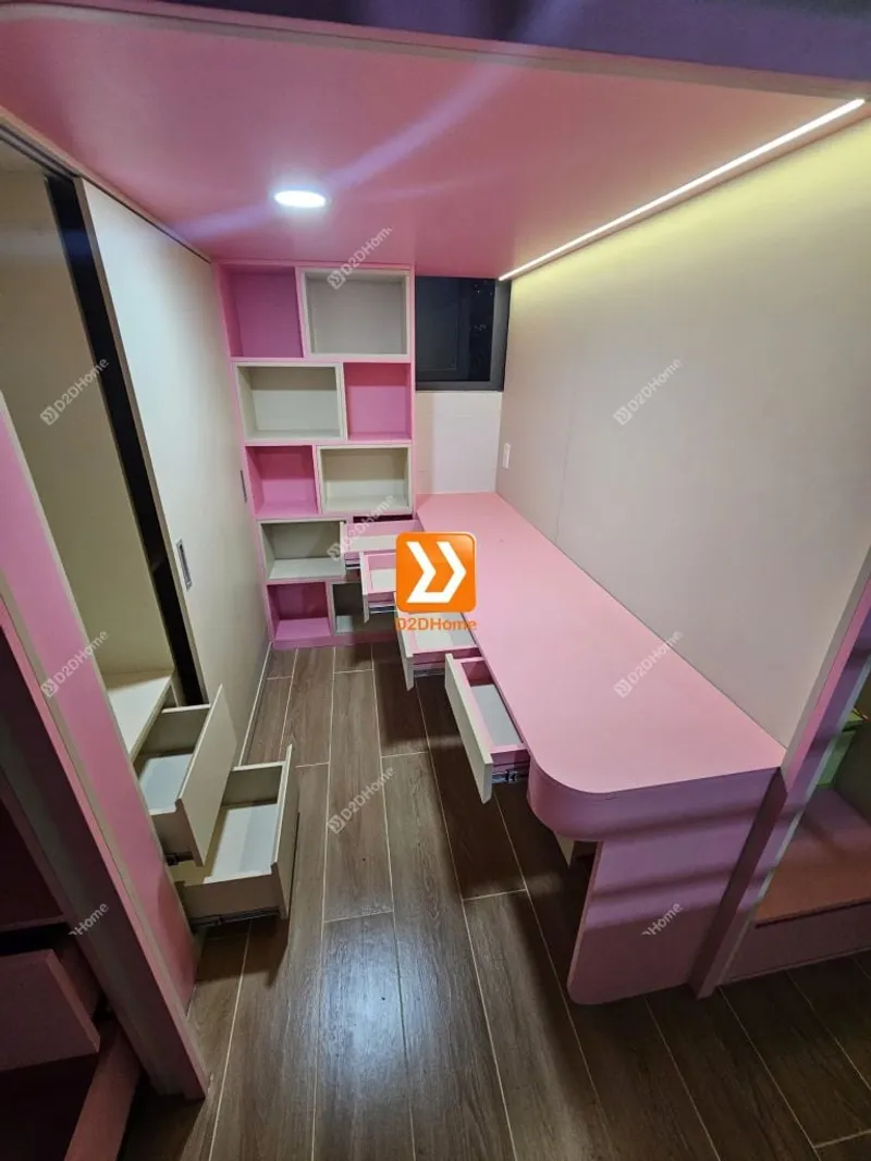 Phòng ngủ giường tầng cho 2 bé trai và gái nhà chị Tiêu Tình - Ảnh 17