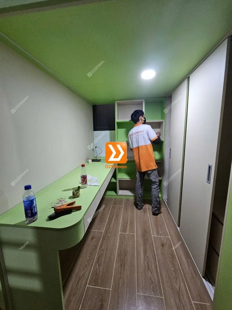 Phòng ngủ giường tầng cho 2 bé trai và gái nhà chị Tiêu Tình - Ảnh 22