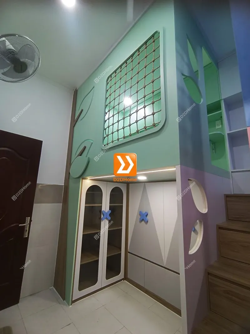 Phòng ngủ giường tầng cho 2 bé trai và 1 bé gái nhà anh Đông Quân - Ảnh 21