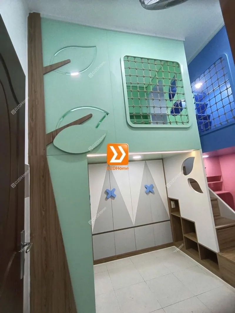 Phòng ngủ giường tầng cho 2 bé trai và 1 bé gái nhà anh Đông Quân - Ảnh 23
