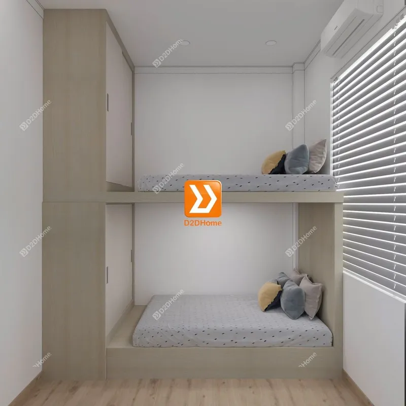 Phòng ngủ giường tầng cho 3 bé trai nhà chị Ánh Tuyết - Ảnh 6