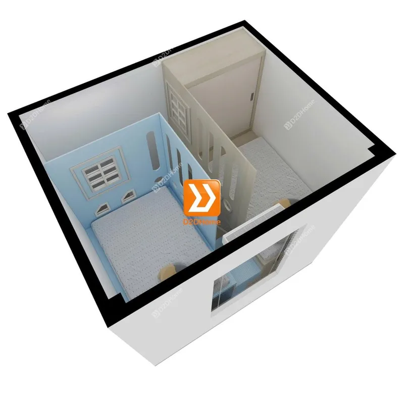 Phòng ngủ giường tầng cho 3 bé trai nhà chị Ánh Tuyết - Ảnh 9