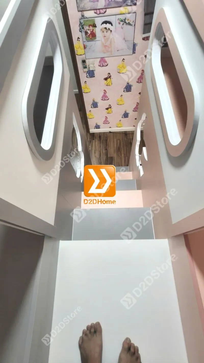 Phòng ngủ giường tầng cho 2 bé trai và gái nhà chị Trinh Lưu - Ảnh 2