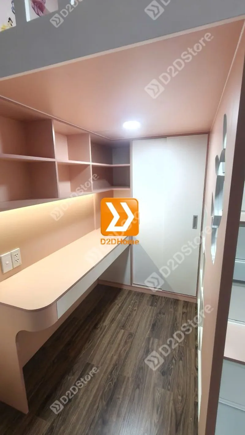 Phòng ngủ giường tầng cho 2 bé trai và gái nhà chị Trinh Lưu - Ảnh 5