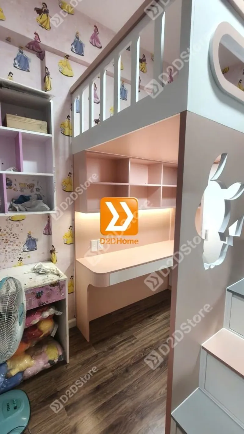 Phòng ngủ giường tầng cho 2 bé trai và gái nhà chị Trinh Lưu - Ảnh 11