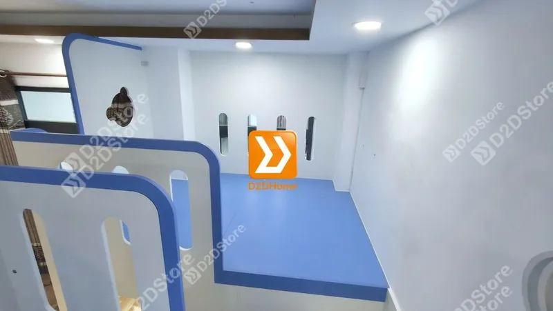 Phòng ngủ giường tầng cho bố mẹ và 2 bé trai nhà chị Linh Neo - Ảnh 9