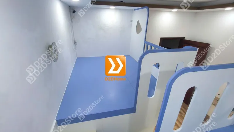 Phòng ngủ giường tầng cho bố mẹ và 2 bé trai nhà chị Linh Neo - Ảnh 10