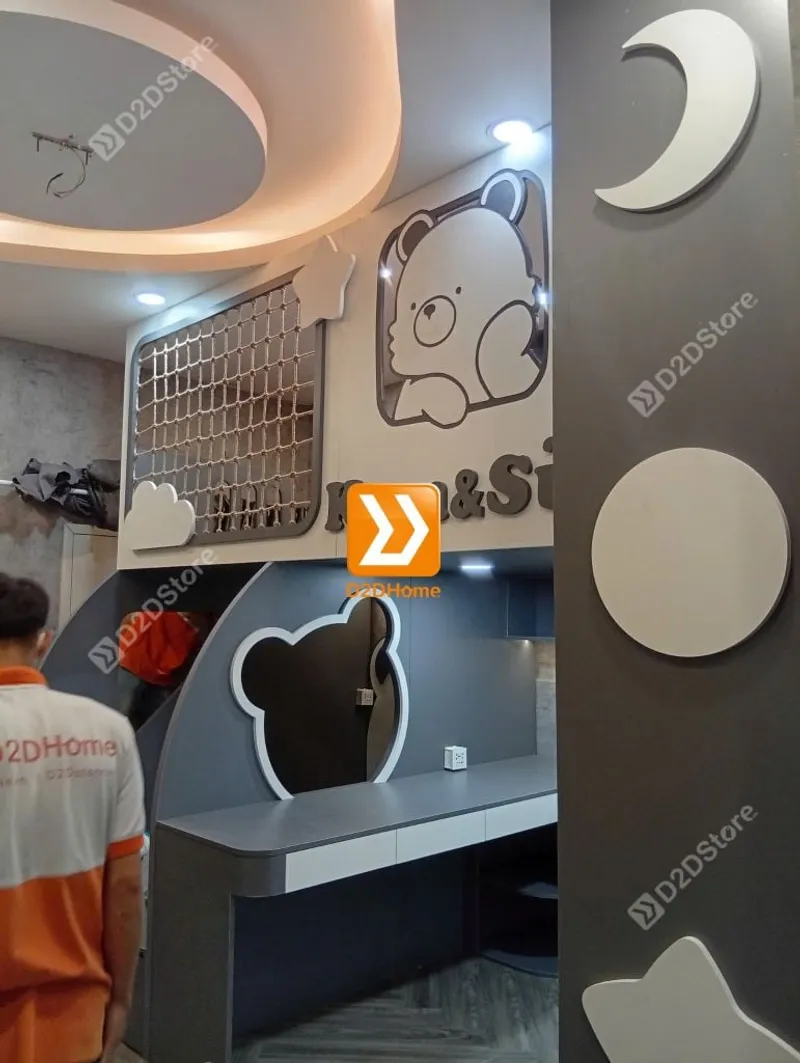 Phòng ngủ giường tầng cho 2 bé gái nhà chị Thúy Vy - Ảnh 17