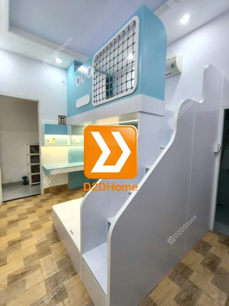 Phòng ngủ giường tầng cho 2 bé trai nhà chị Lương Chi - Ảnh 10