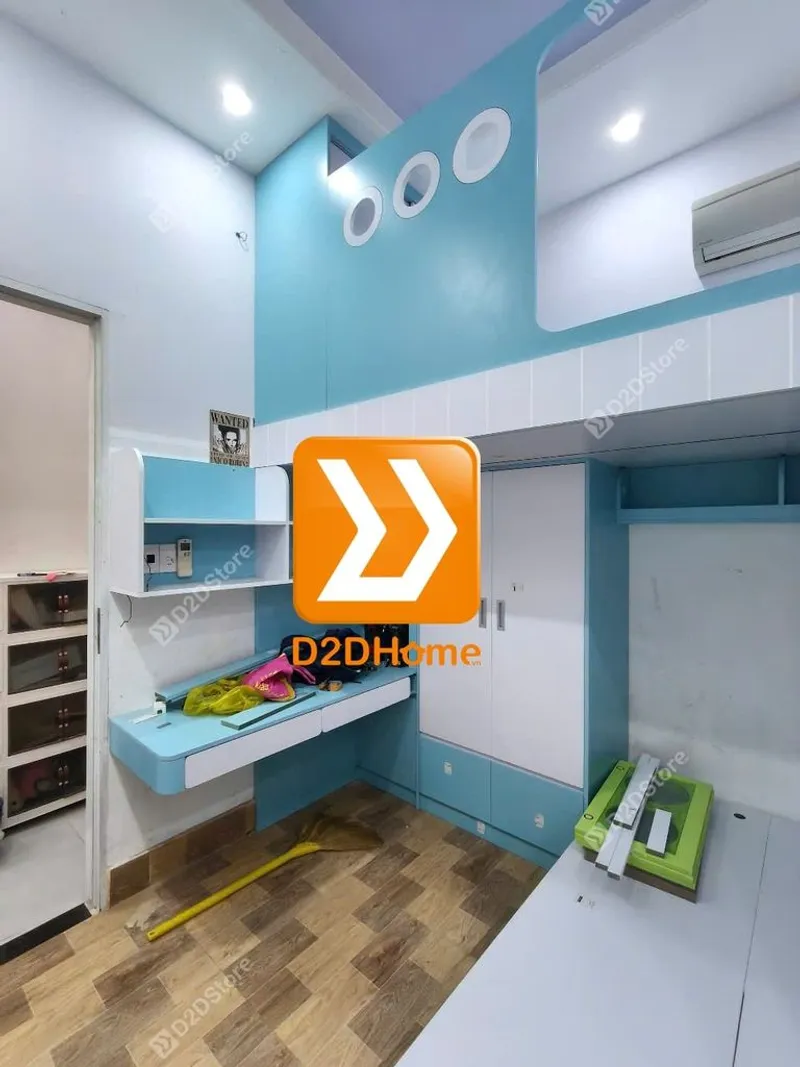 Phòng ngủ giường tầng cho 2 bé trai nhà chị Lương Chi - Ảnh 12