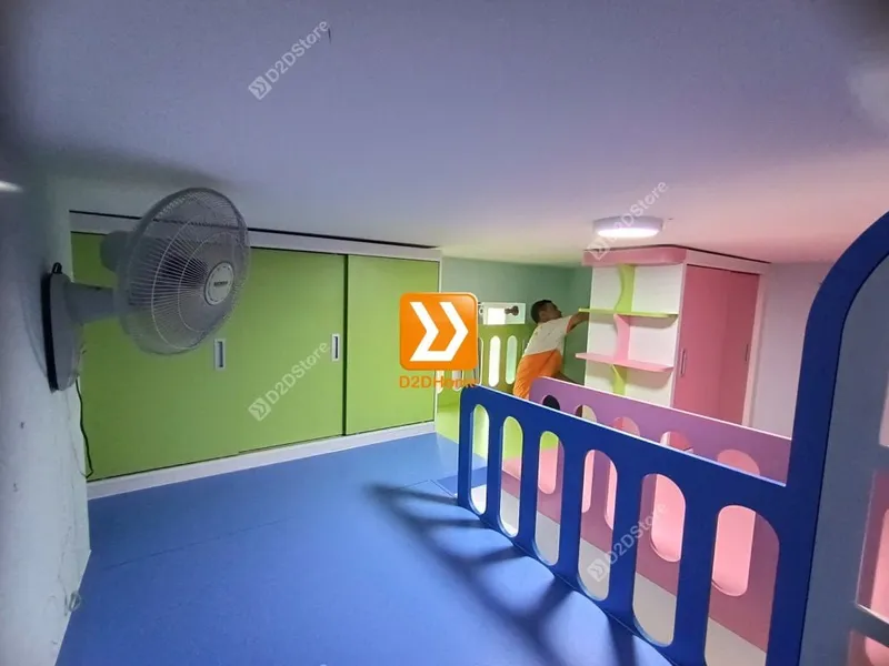 Phòng ngủ giường tầng cho 3 bé gái nhà anh Ngọc Chí - Ảnh 17