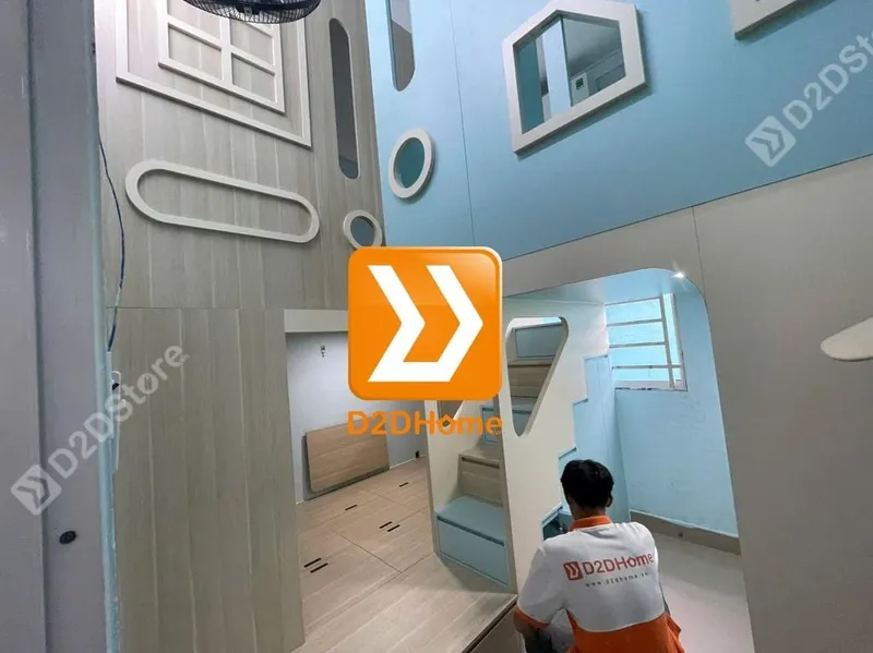 Phòng ngủ giường tầng cho 3 bé trai nhà chị Ánh Tuyết - Ảnh 18