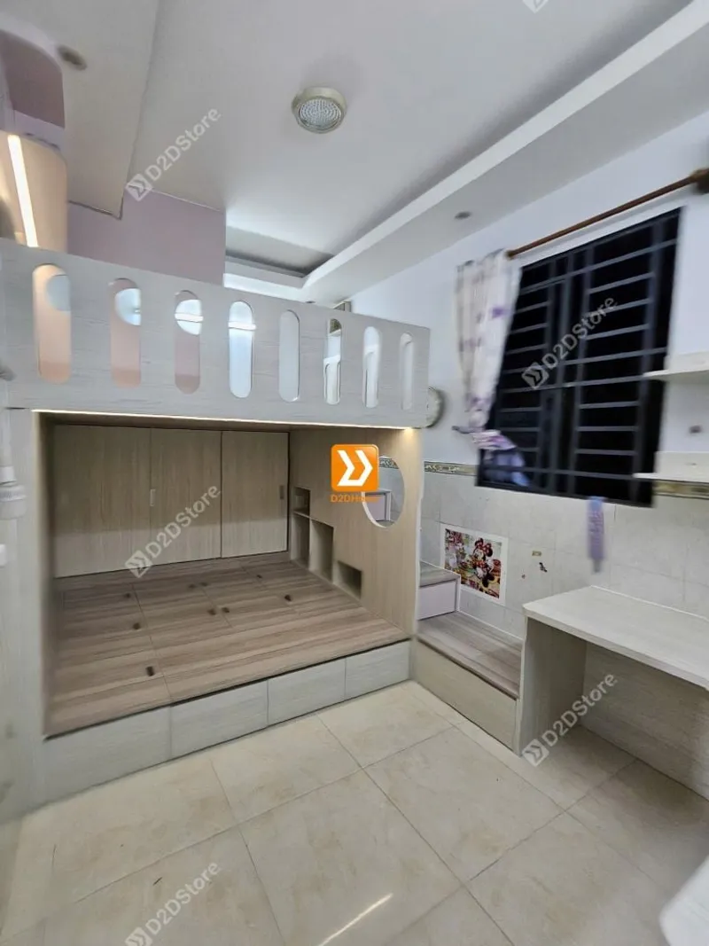 Phòng ngủ giường tầng cho bố mẹ và 1 bé trai 1 bé gái nhà chị Sammy Hua - Ảnh 15