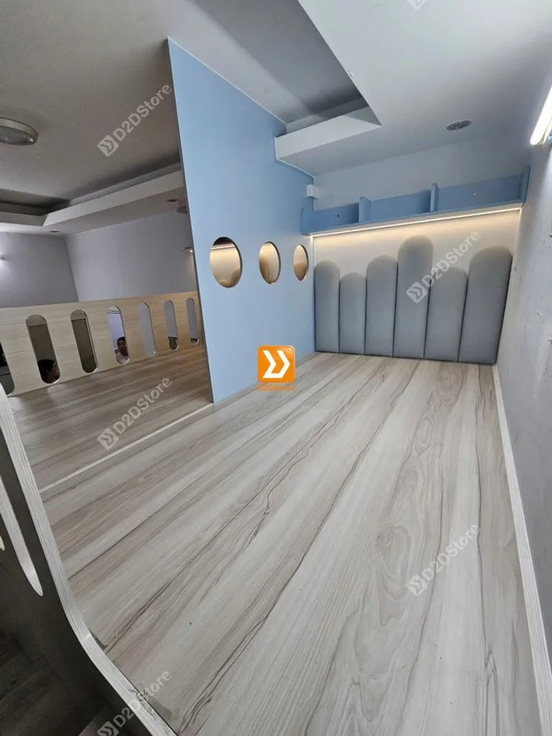 Phòng ngủ giường tầng cho bố mẹ và 1 bé trai 1 bé gái nhà chị Sammy Hua - Ảnh 16