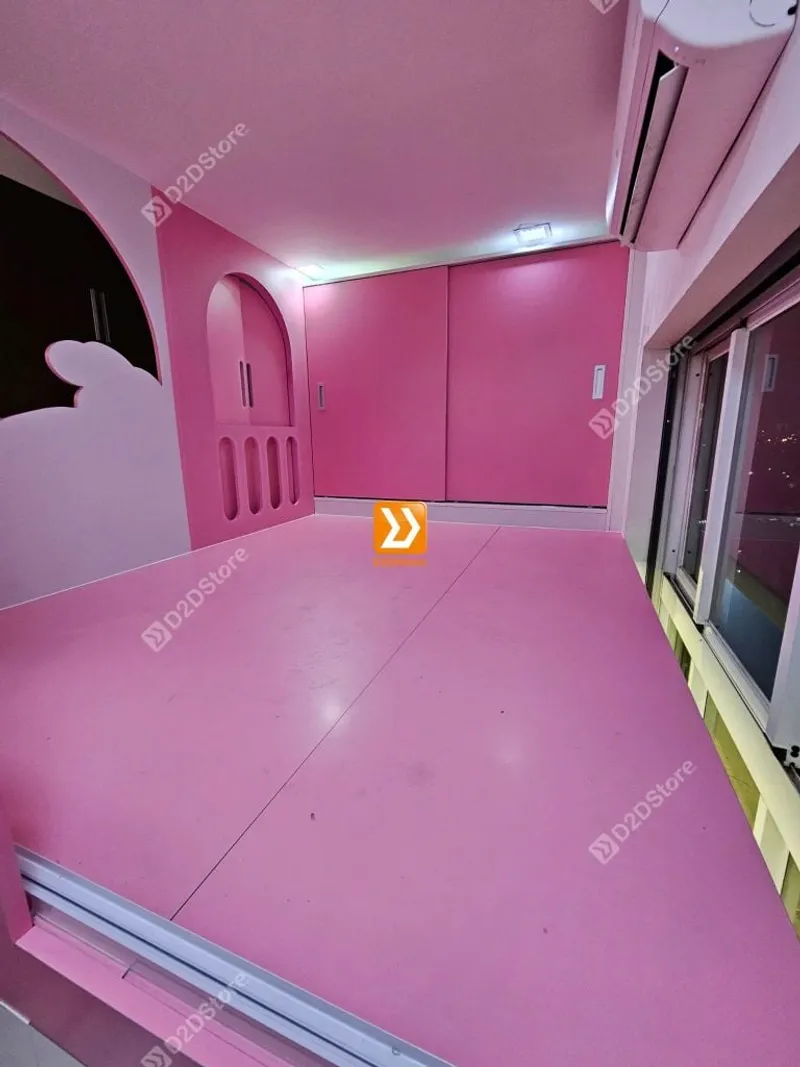 Phòng ngủ giường tầng cho bố mẹ và 1 bé gái nhà anh Jodan Tăng - Ảnh 8