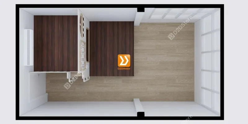 Phòng ngủ giường tầng cho bố mẹ và 2 bé trai nhà chị Lục Yến - Ảnh 2