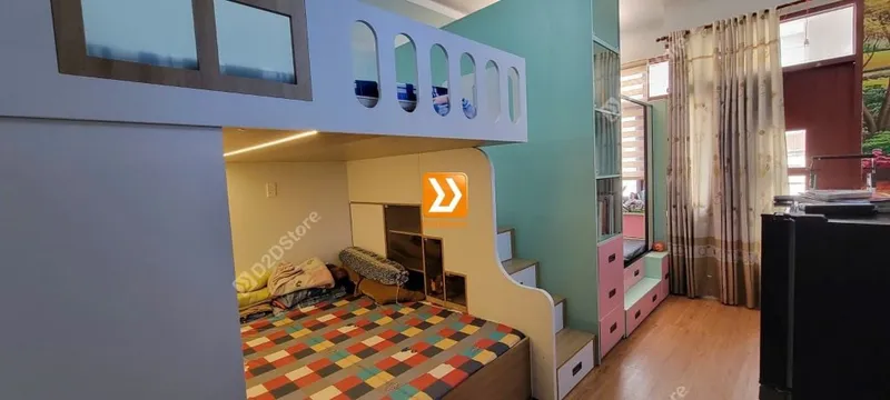 Phòng ngủ giường tầng cho 2 bé trai và 1 bé gái nhà chị Lan - Ảnh 18