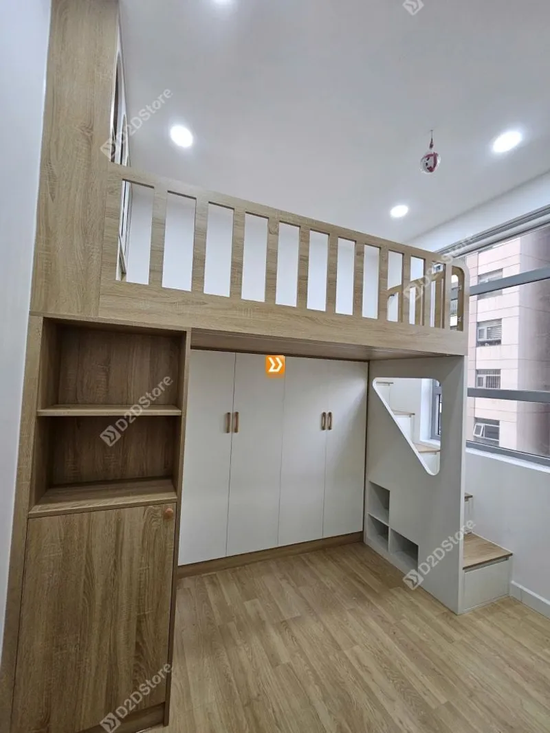 Phòng ngủ giường tầng 1 bé gái nhà chị Thanh Thùy - Ảnh 4