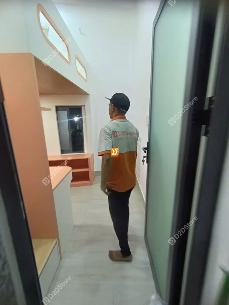 Phòng ngủ giường tầng cho 1 bé gái nhà chị Ánh Tuyết - Ảnh 2