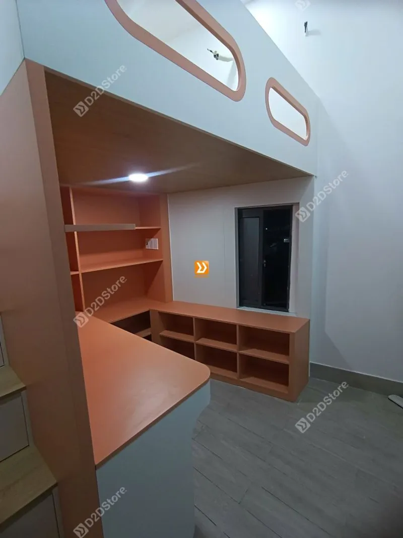 Phòng ngủ giường tầng cho 1 bé gái nhà chị Ánh Tuyết - Ảnh 1