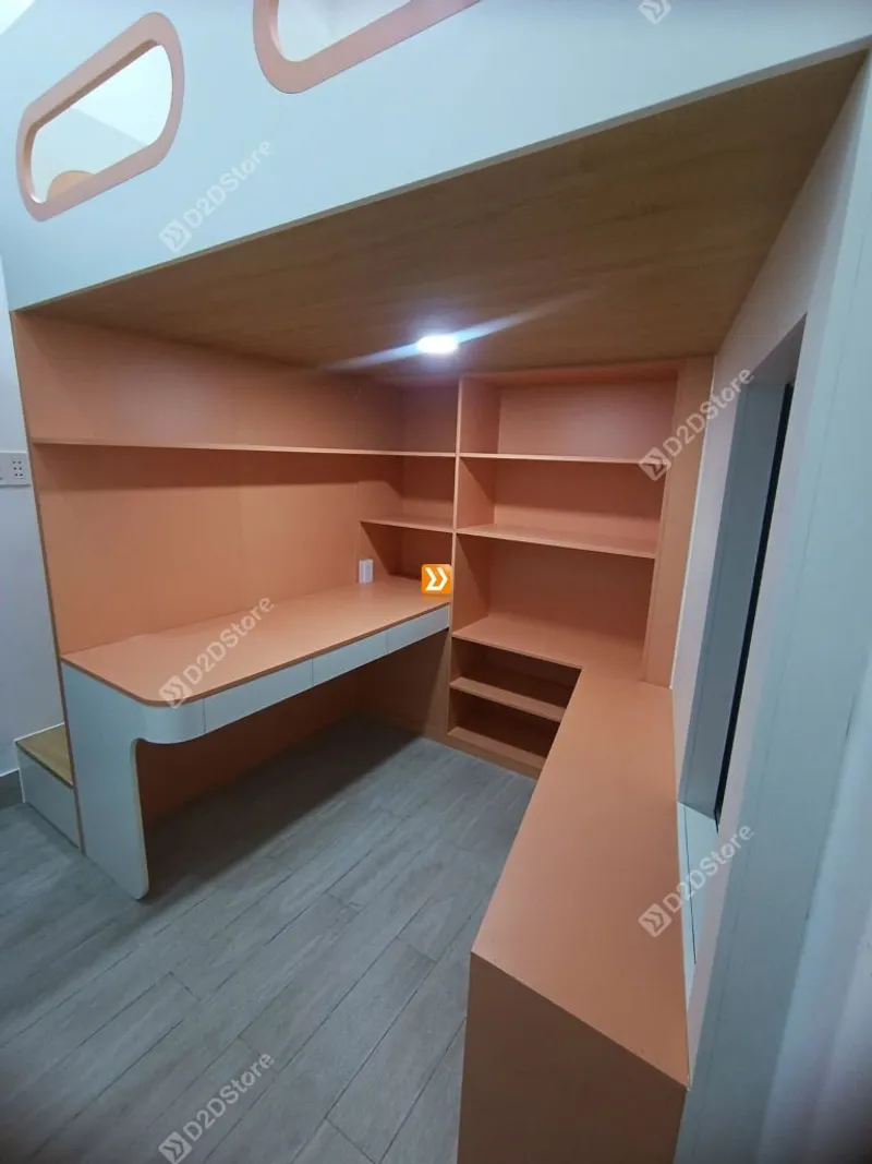 Phòng ngủ giường tầng cho 1 bé gái nhà chị Ánh Tuyết - Ảnh 3