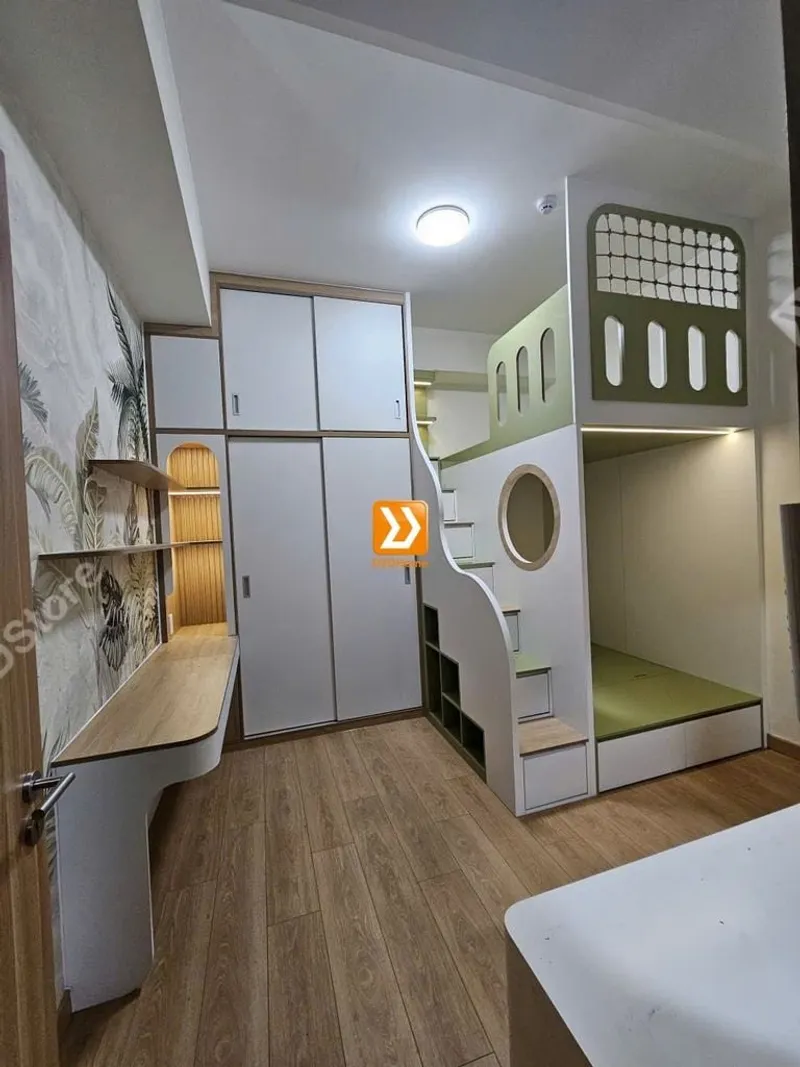 Phòng ngủ giường tầng cho 2 bé trai nhà anh Dũng - Ảnh 6