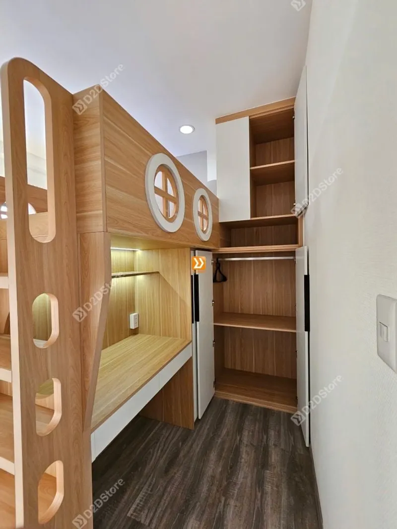 Phòng ngủ giường tầng cho 1 bé trai và 1 bé gái nhà anh Hà Trần - Ảnh 5