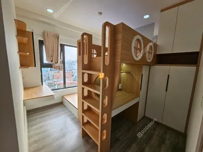 Phòng ngủ giường tầng cho 1 bé trai và 1 bé gái nhà anh Hà Trần