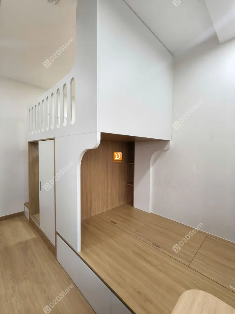 Phòng ngủ giường tầng cho 1 bé trai và 1 bé gái nhà anh Tuấn Anh - Ảnh 1