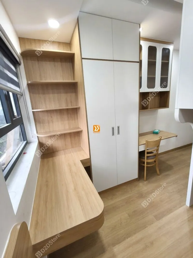 Phòng ngủ giường tầng cho 1 bé trai và 1 bé gái nhà anh Tuấn Anh - Ảnh 9