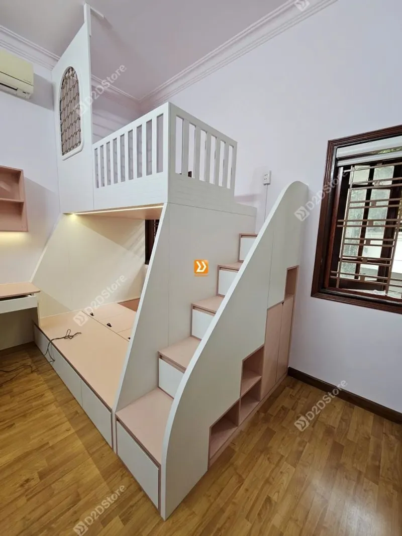 Phòng ngủ giường tầng cho 2 bé gái nhà anh Johny Nguyễn - Ảnh 5