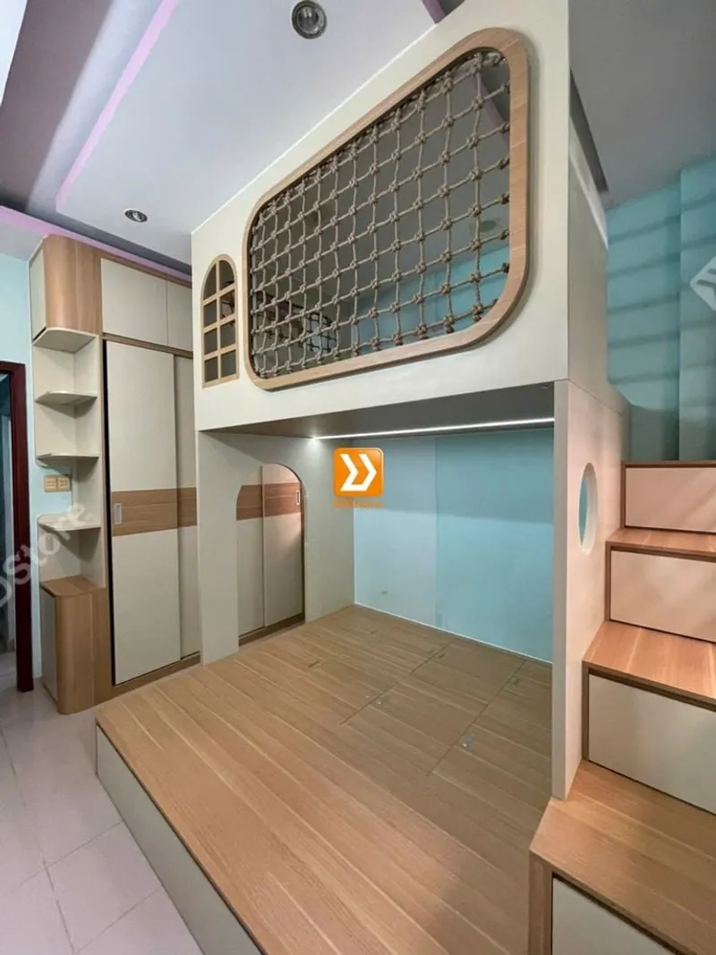 Phòng ngủ giường tầng cho 2 bé trai nhà chị Khánh Linh - Ảnh 1