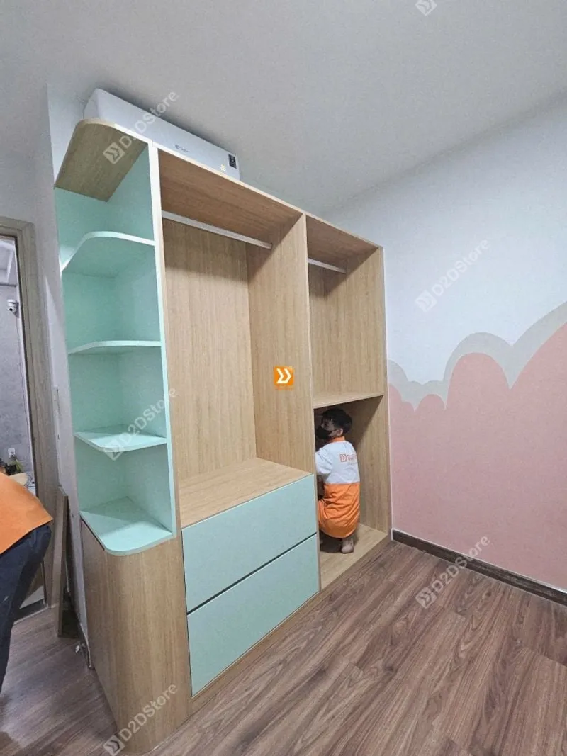 Phòng ngủ giường tầng cho 1 bé gái ngủ cùng bà nhà chị Nguyễn Kiều - Ảnh 9