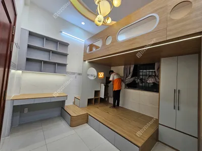 Phòng ngủ giường tầng cho 2 bé trai nhà anh Nguyên Trần