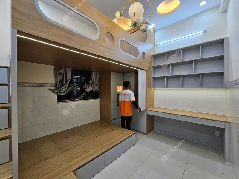 Phòng ngủ giường tầng cho 2 bé trai nhà anh Nguyên Trần - Ảnh 8