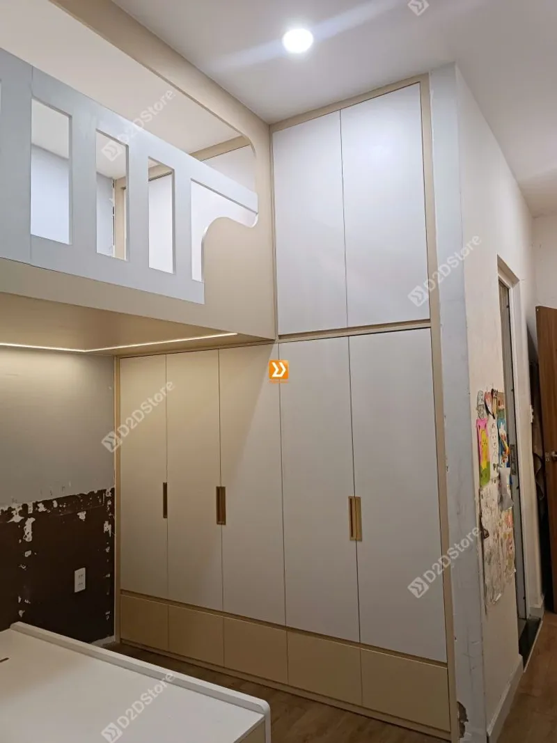 Phòng ngủ giường tầng cho bố mẹ và 2 bé nhà chị Phương Huỳnh - Ảnh 9