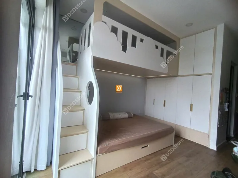Phòng ngủ giường tầng cho bố mẹ và 2 bé nhà chị Phương Huỳnh - Ảnh 14