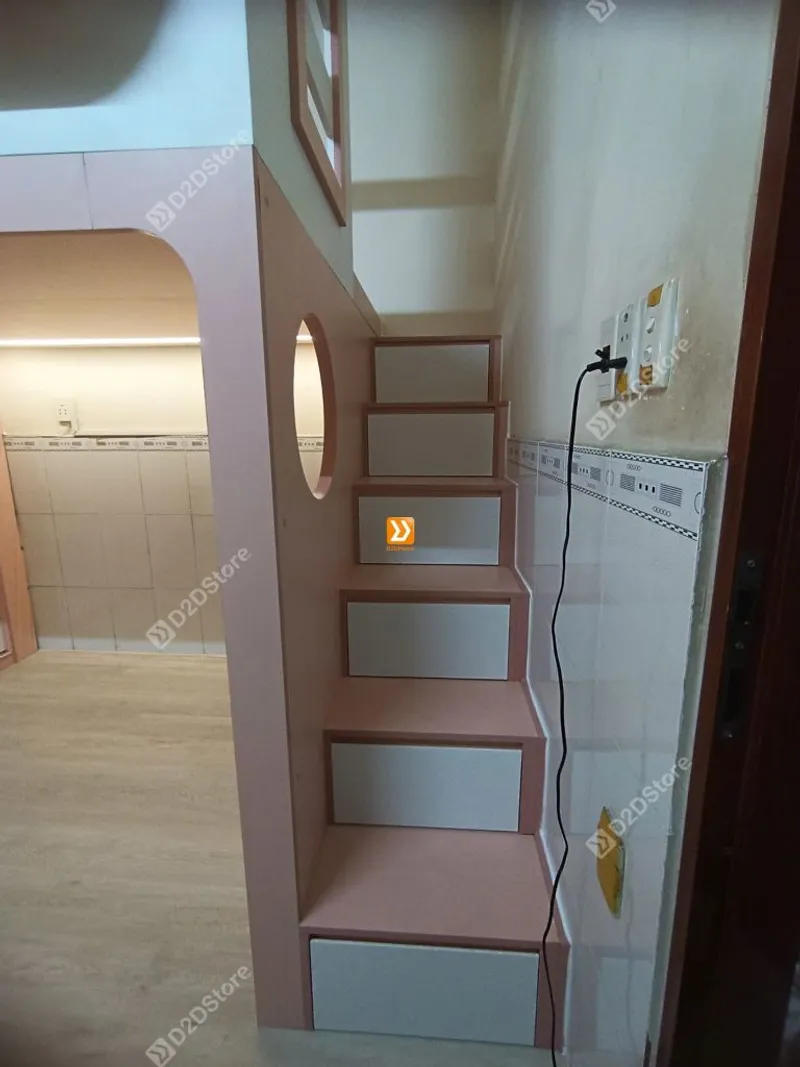 Phòng ngủ giường tầng cho 1 bé gái nhà chị Tâm Tâm - Ảnh 6