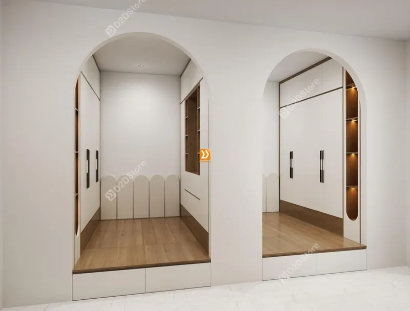 Hệ giường tủ đối xứng cho 2 bé nhà chị Đào - Ảnh 3