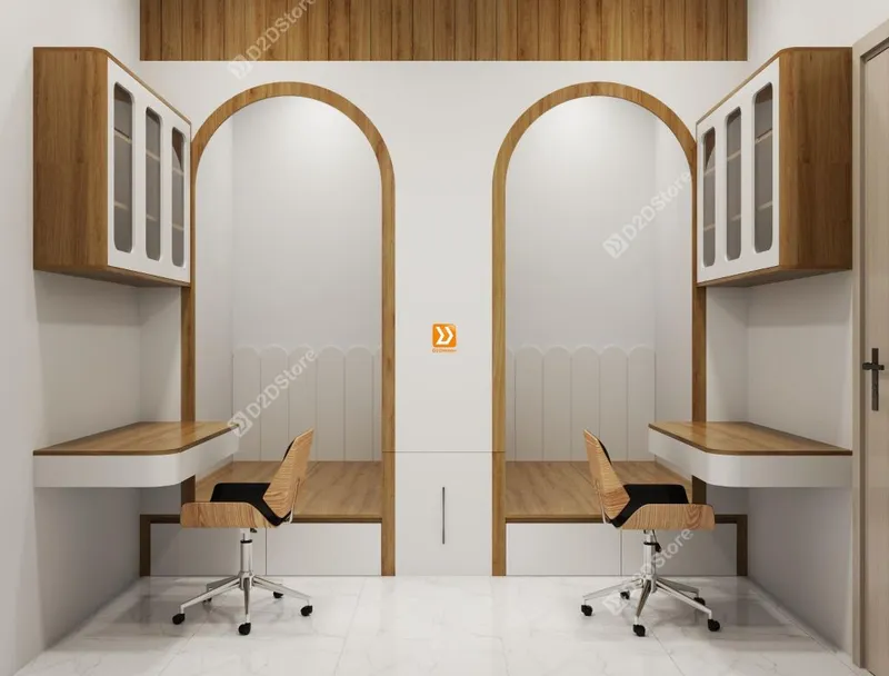 Hệ giường tủ đối xứng cho 2 bé nhà chị Mai Võ - Ảnh 3