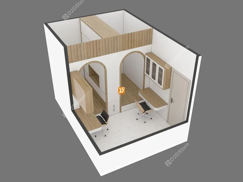 Hệ giường tủ đối xứng cho 2 bé nhà chị Mai Võ - Ảnh 6