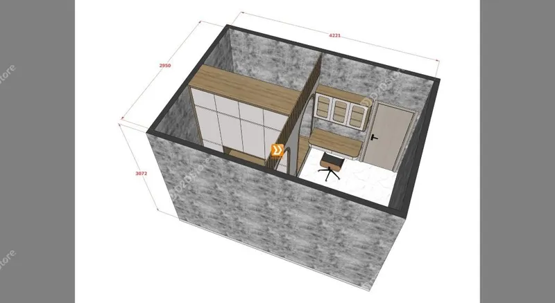 Hệ giường tủ đối xứng cho 2 bé nhà chị Mai Võ - Ảnh 7