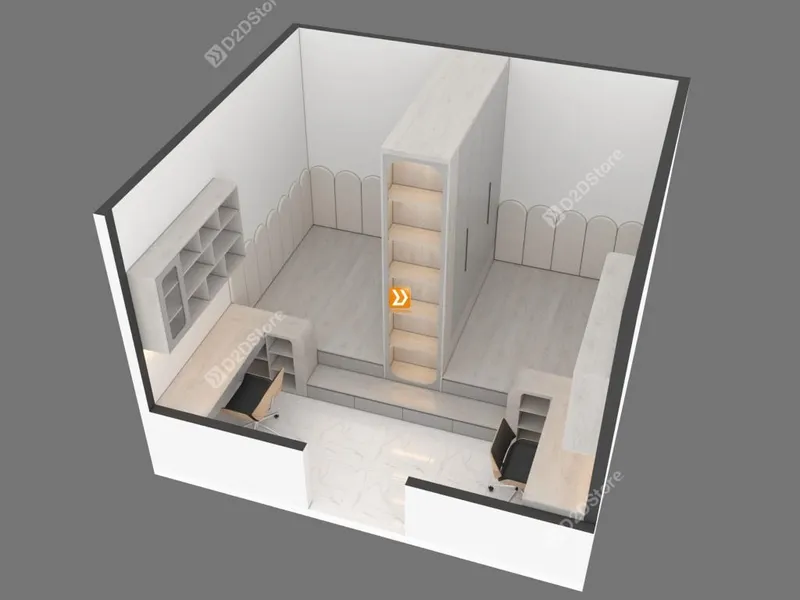 Hệ giường tủ đối xứng cho 2 bé nhà anh Huỳnh Vương - Ảnh 4