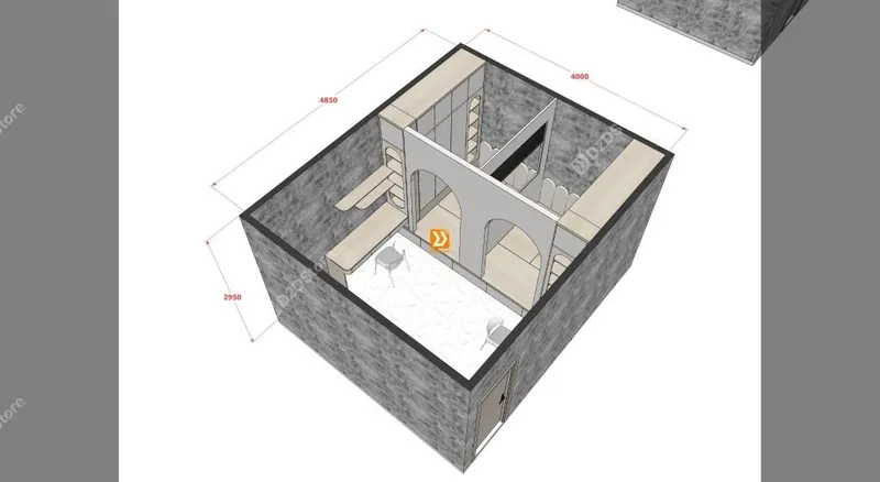 Hệ giường tủ đối xứng cho 2 bé nhà chị Cỏ Dại - Ảnh 6