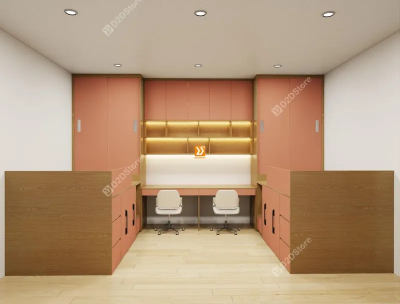 Hệ giường tủ đối xứng cho 2 bé gái nhà chị Kiều Võ - Ảnh 4