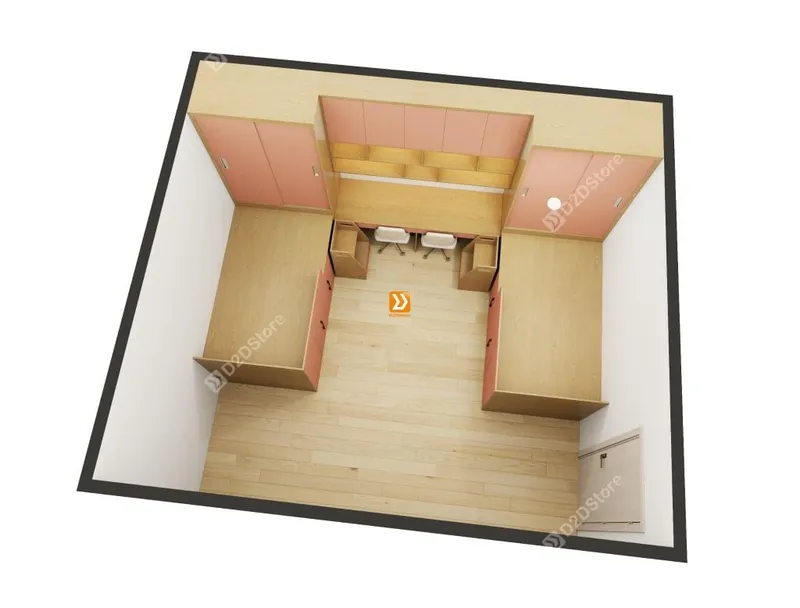 Hệ giường tủ đối xứng cho 2 bé gái nhà chị Kiều Võ - Ảnh 9