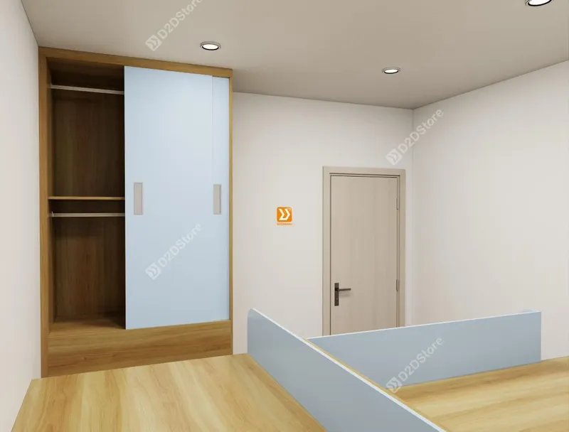 Hệ giường tủ đối xứng cho 2 bé trai nhà anh Hoàng Anh - Ảnh 6