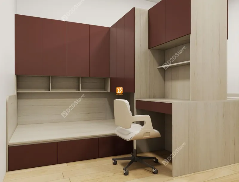 Hệ giường tủ đối xứng cho 2 bé nhà anh Duy Võ - Ảnh 5