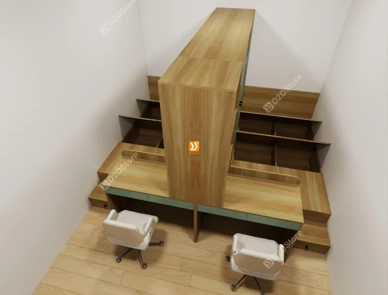 Hệ giường tủ đối xứng cho 2 bé nhà Chị Sunny - Ảnh 2